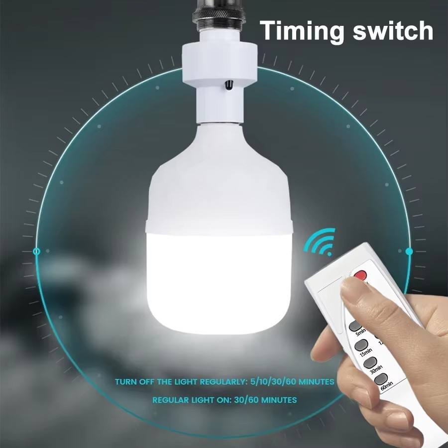 Support de lampe intelligent E27 avec télécommande infrarouge sans fil et minuterie, interrupteur pour maison 🇧🇯