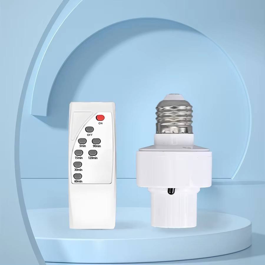 Support de lampe intelligent E27 avec télécommande infrarouge sans fil et minuterie, interrupteur pour maison 🇧🇯